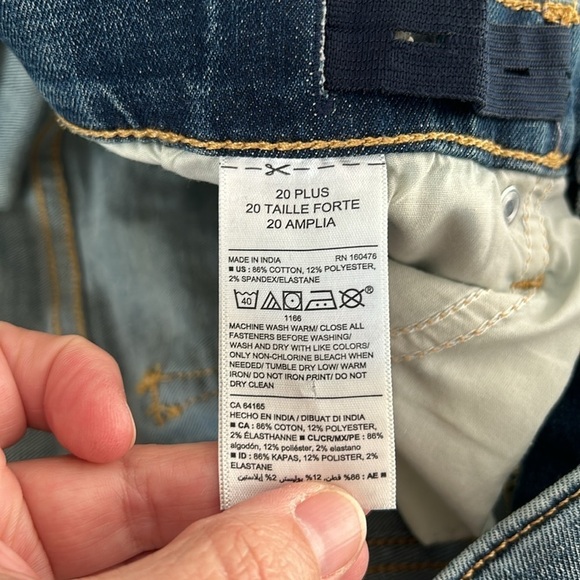 Old Navy Big Boys Karate Slim Built-In Flex Max Adjustable Waist Jeans - 20 Plus - Picture 8 of 10